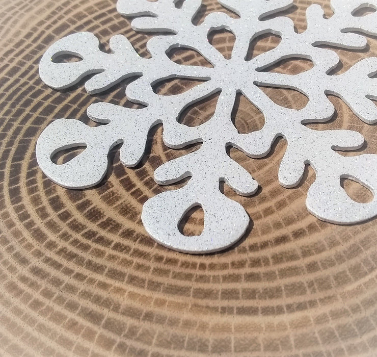 closeup of snow blind paint color on snowflake