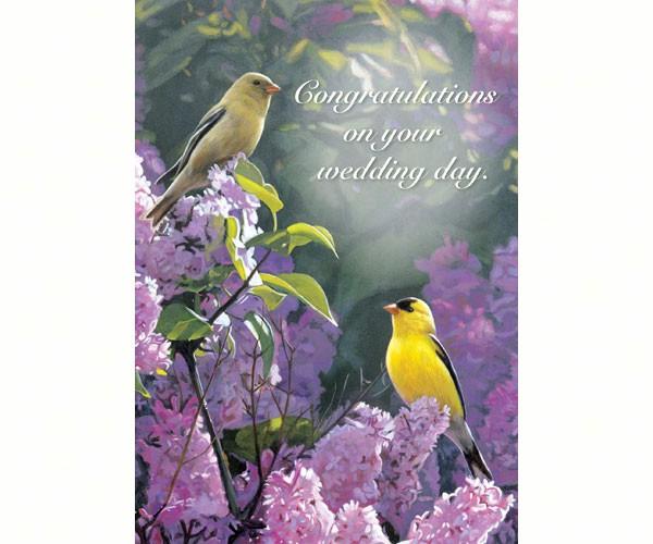 Garden Gold Wedding Card