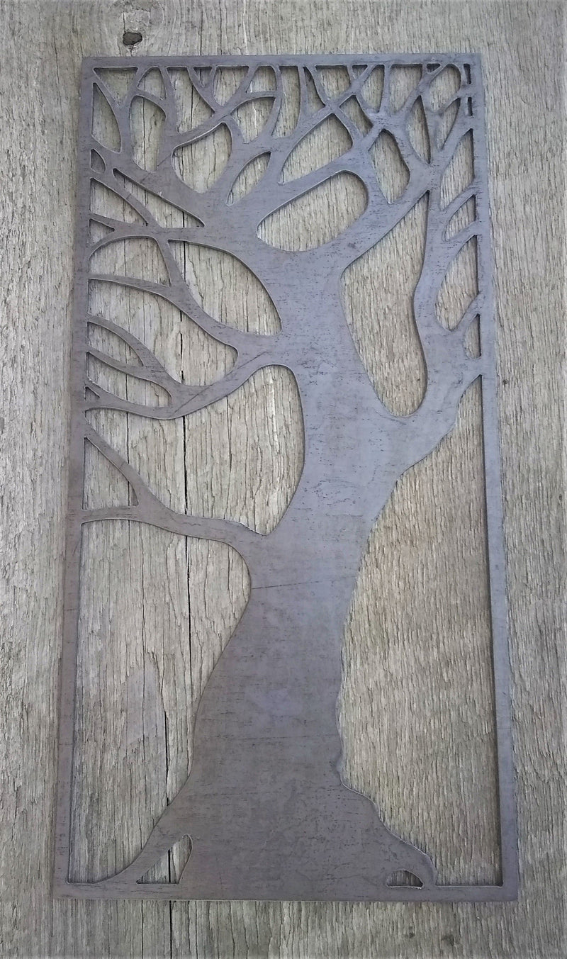 Tree Wall Art #1 - Raw Steel