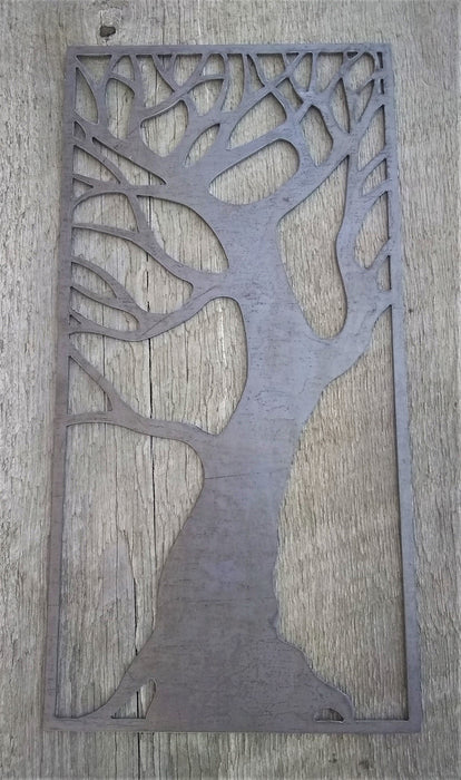 Tree Wall Art #1 - Raw Steel