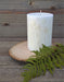 Palm Wax Round Pillar Candle - Unscented