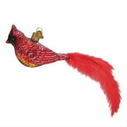 Vintage Cardinal Ornament Left Side View