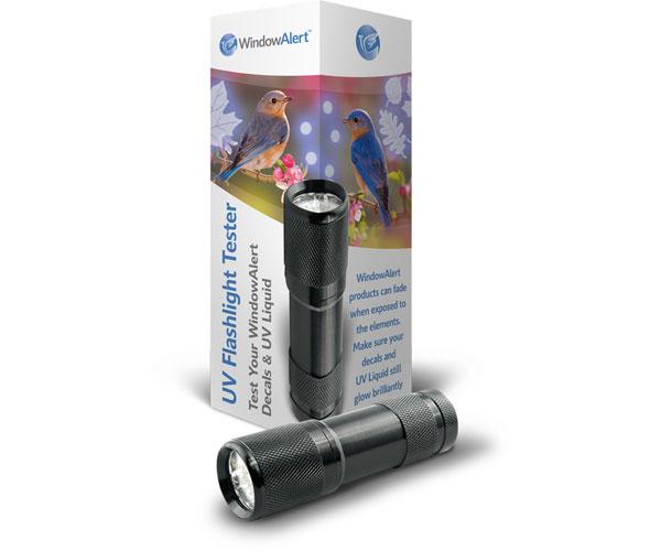 UV Flashlight Tester for window decals