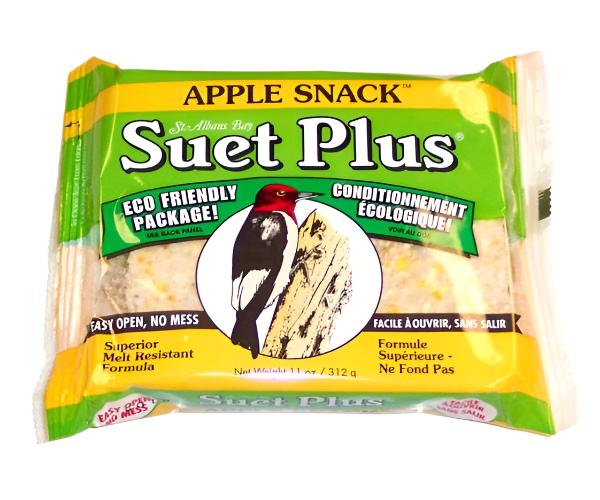 Apple suet cake with eco packaging