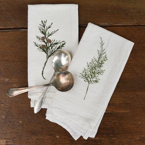 Winter Greens Napkin with spoon