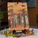 6x8 Autumn Woodland tile on easel
