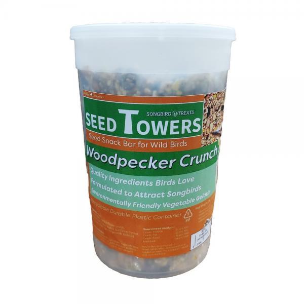 Woodpecker Crunch 32oz Seed Tower Small