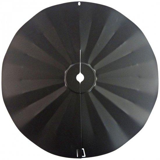 Pole Mount Disk Squirrel Baffle - Black