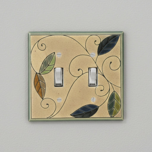 Double Mosaic Leaves Switch Covers