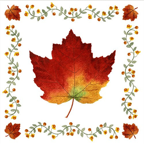 Autumn Maple Leaf Flour Sack Towel