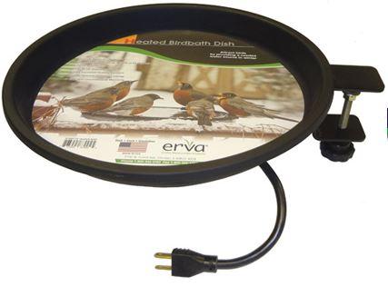 Clamp Mount Heated Bird Bath