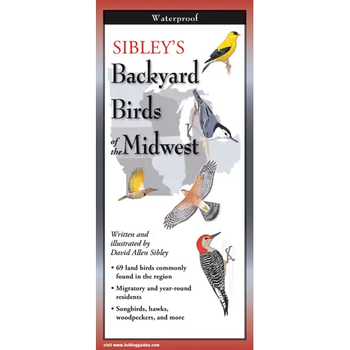 Sibley's Backyard Birds of the Midwest Waterproof Guide — Nature Niche