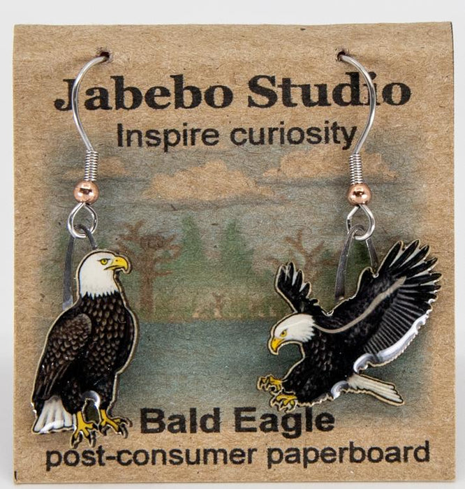 bald eagle earrings