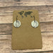 Barn Owl Circular Earrings in Silver