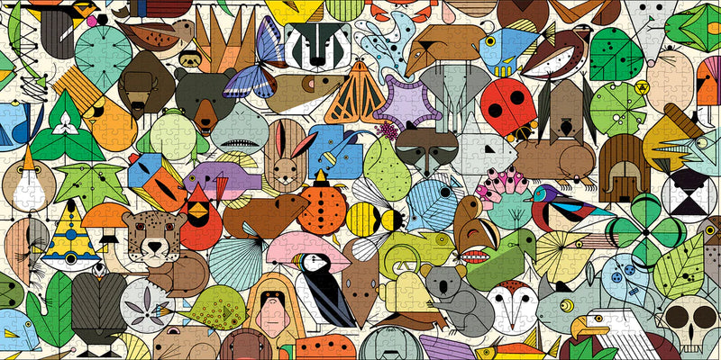 Charley Harper: Beguiled by Wild 1000-Piece Jigsaw Puzzle