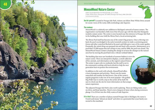 Michigan's Best Nature Centers and Wilderness Preserves - Sample pages
