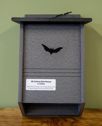Black recycled 40 Colony Bat House