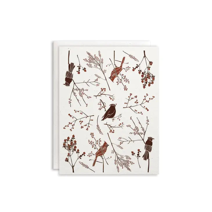 Birds + Berries Card