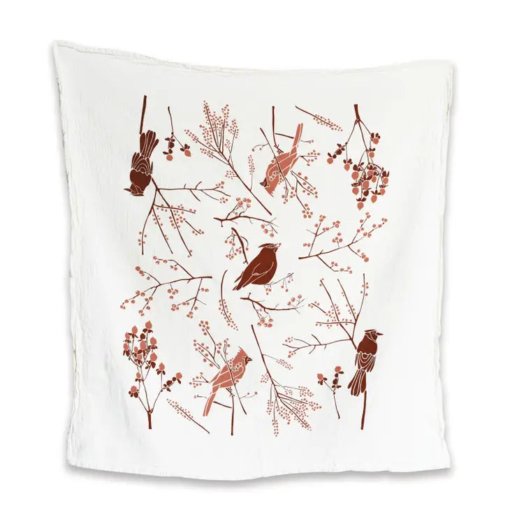 Birds + Berries Towel