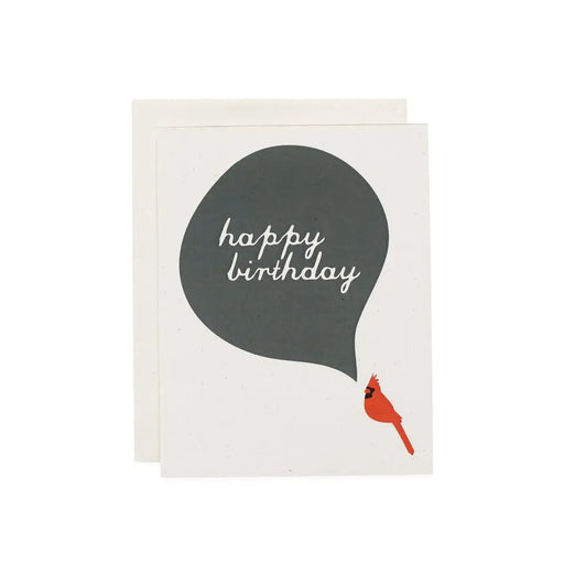 Happy Birthday Card - Cardinal