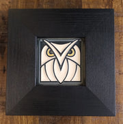 Ebony Oak Frame - 4x4 Single Opening - frame and tile example