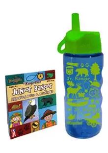 Expedition Bottle and Activity Book - Jr. RangerLand -Blue