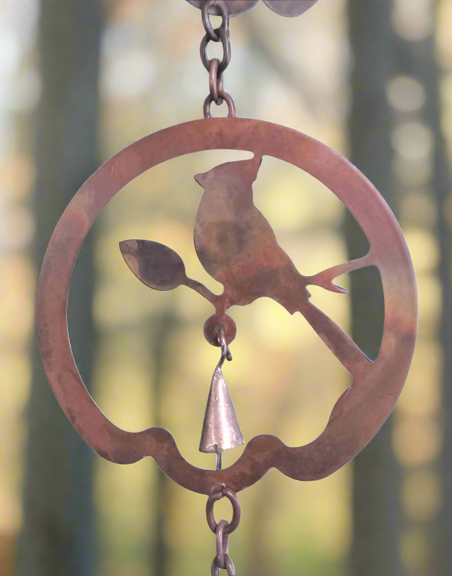 Flamed Bird with Bell Ornament - Thumbnail 2