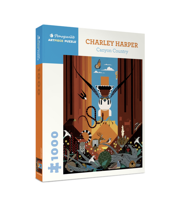 Charley Harper: Canyon Country 1000-Piece Jigsaw Puzzle - Box