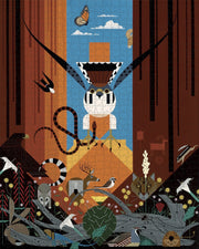 Charley Harper: Canyon Country 1000-Piece Jigsaw Puzzle - Finished Puzzle