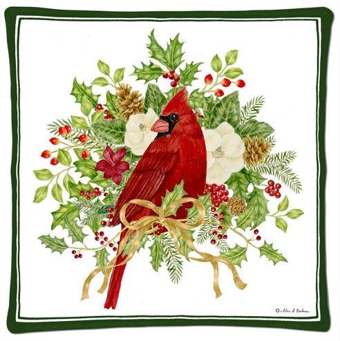 Cardinal and Bouquet Spiced Hot Pad