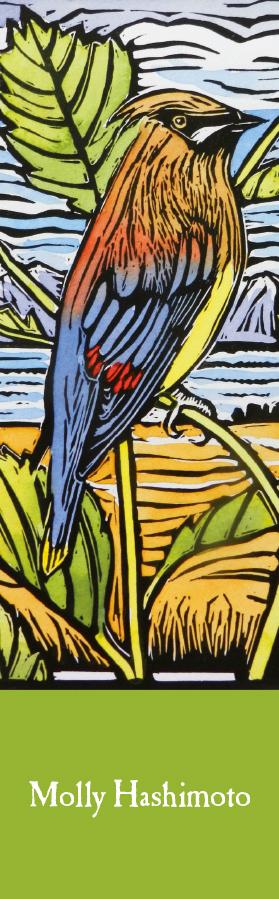 CEDAR WAXWING BOOKMARK