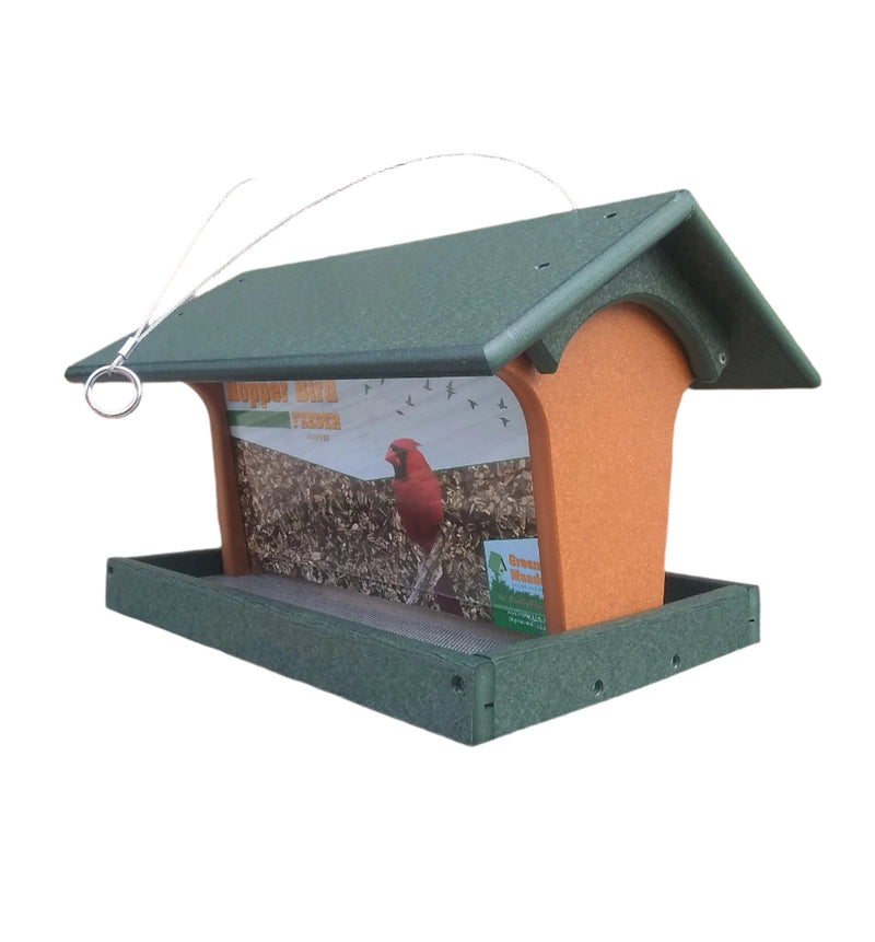 Recycled Hopper Bird Feeder - Hanging