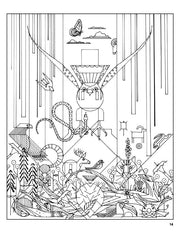 CHARLEY HARPER 50 DRAWINGS COLORING BOOK