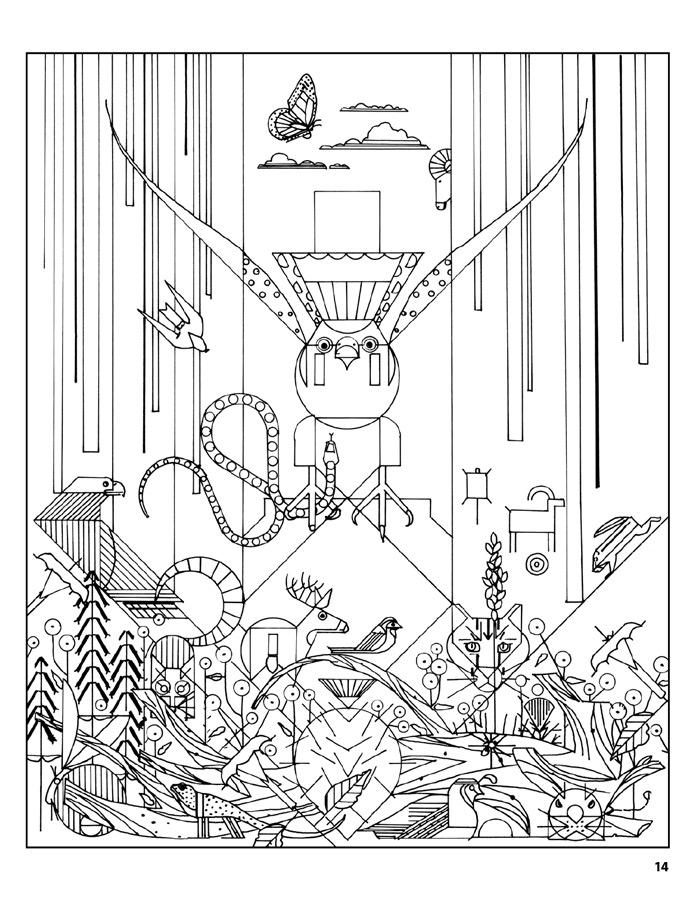 CHARLEY HARPER 50 DRAWINGS COLORING BOOK