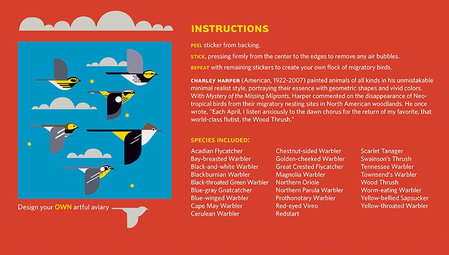 Charley Harper: A Flock of Birds Wall Decor - Thumbnail 3