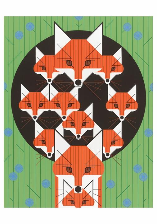 Charlie Harper Foxsimiles Notecard