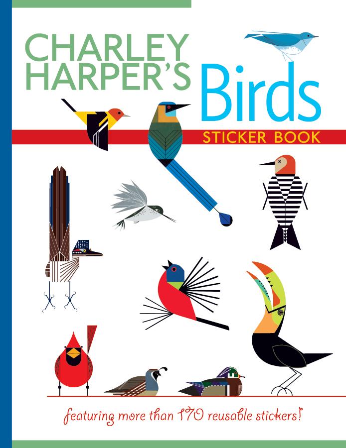 Charley Harper Birds Sticker book cover