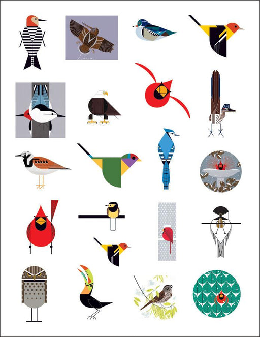 Charley Harper Bird Sticker book inside 1