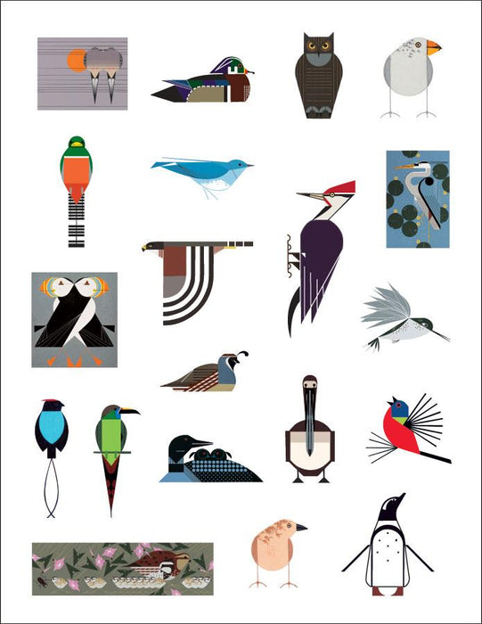 Charley Harper Bird Sticker book inside 2