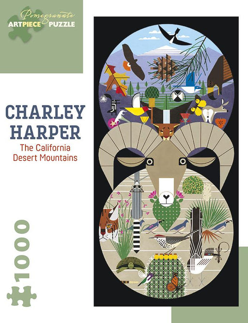 Charley Harper puzzle CA Desert Mtn