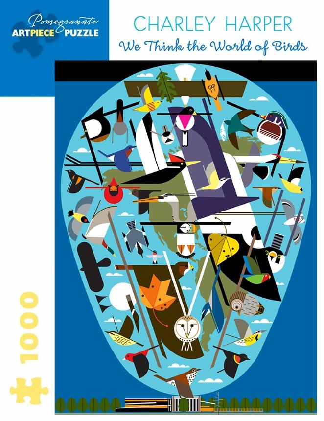 Charley Harper: The World of Birds 1000-Piece Jigsaw Puzzle