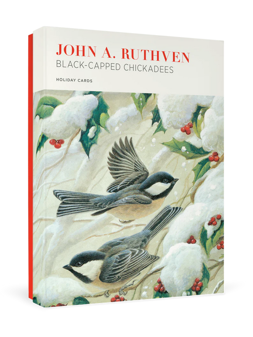 John Ruthven: Black Capped Chickadees Holiday Cards - box cover