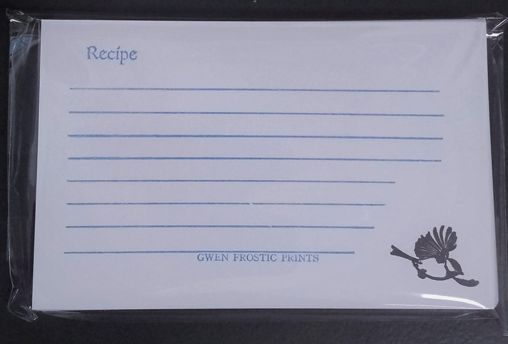 Gwen Frostic Recipe Cards - chickadee