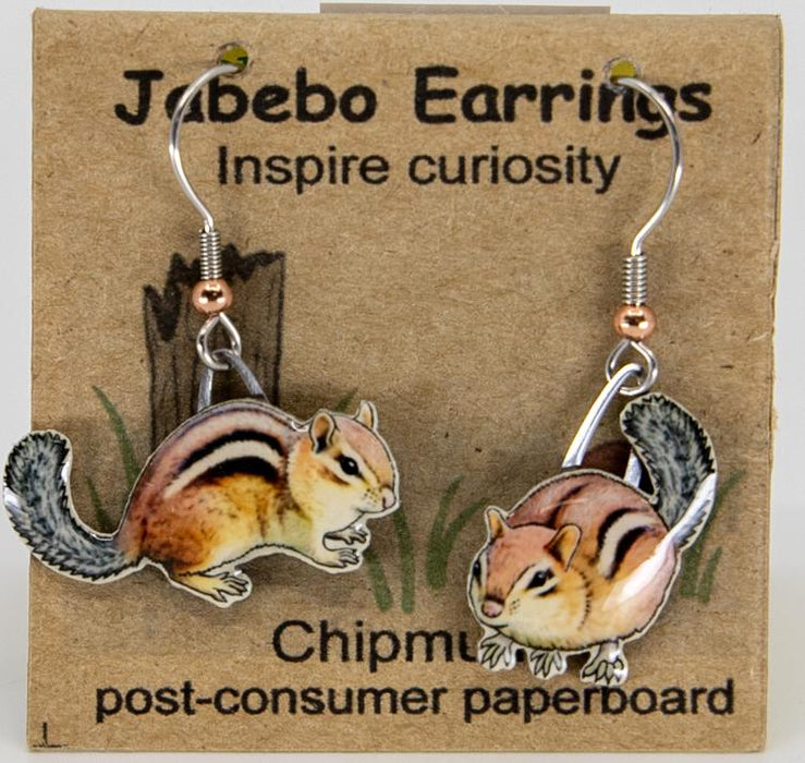 chipmunk earrings
