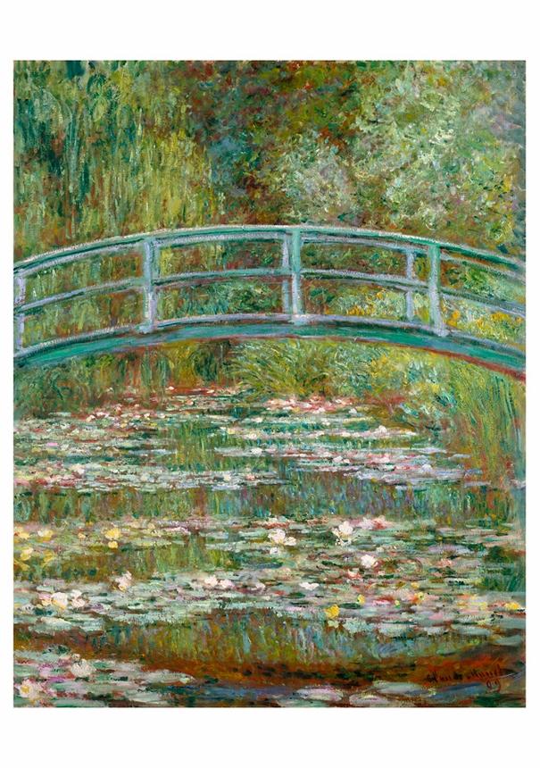 CLAUDE MONET: BRIDGE OVER A POND OF WATER LILIES NOTECARD