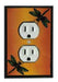Multi-Color Dragonfly Single Outlet/Receptacle Cover
