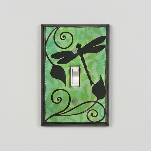 Dragonfly Silhouette Light Switch Plate Covers