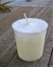 Palm Wax Round Votive Candles - Set of 5 - coconut close up