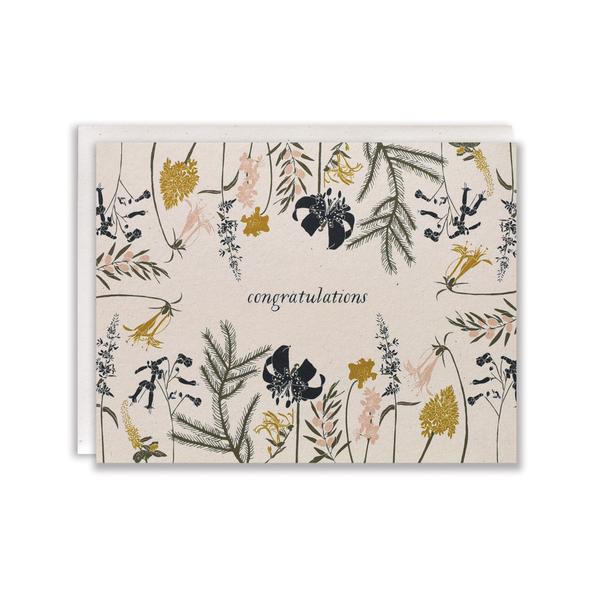 Language of Flowers Congratulations Card