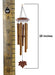 Copper Leaf Memorial Wind Chime - with ruler
